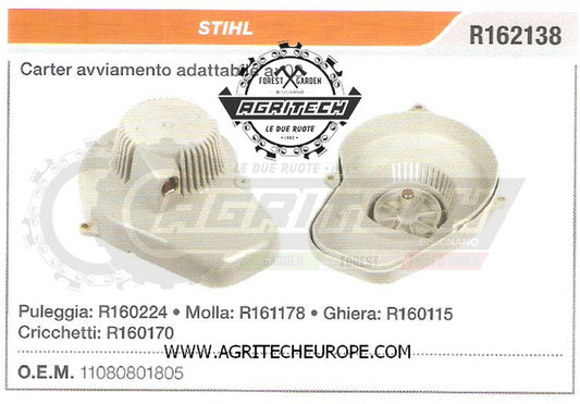 11080801805 CARTER AVVIAMENTO COMPLETI MOTOSEGA STIHL  08  AVVIATORE