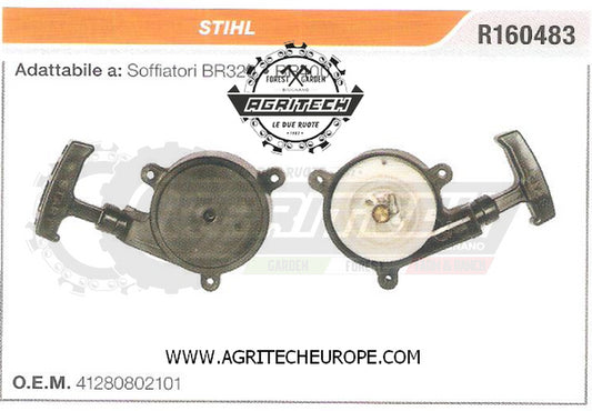 41280802101 CARTER AVVIAMENTO COMPLETI SOFFIATORI STIHL BR400 BR320 AVVIATORE