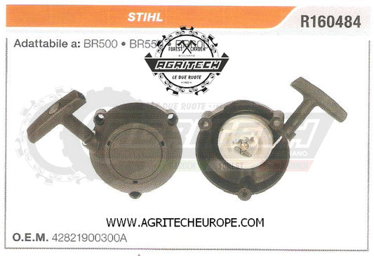42821900300A CARTER AVVIAMENTO COMPLETI SOFFIATORI STIHL BR600  AVVIATORE