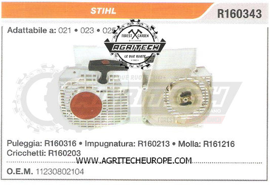 11230802104 CARTER AVVIAMENTO COMPLETI MOTOSEGA STIHL  021 023 025 AVVIATORE