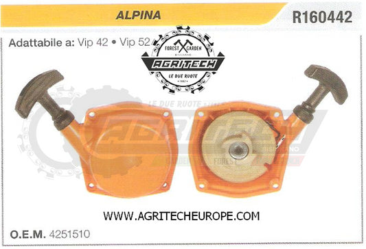 4251510 CARTER AVVIAMENTO COMPLETI AVVIATORE DECESPUGLIATORE ALPINA VIP 42