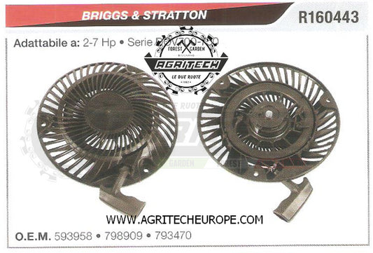 593958 CARTER AVVIAMENTO COMPLETI AVVIATORE BRIGGS & STRATTON SERIE DOV700-750