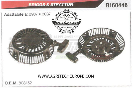 808152 CARTER AVVIAMENTO COMPLETI AVVIATORE MOTORE BRIGGS & STRATTON 2907 3037