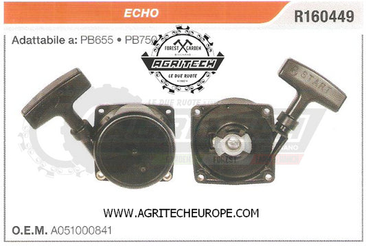 A051000841 CARTER AVVIAMENTO COMPLETI  AVVIATORE SOFFIATORE  ECHO PB 655  PB 750