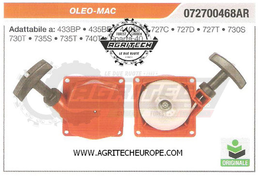 072700468AR CARTER AVVIAMENTO COMPLETI DECESPUGLIATORE OLEO MAC 433BP ORIGINALE