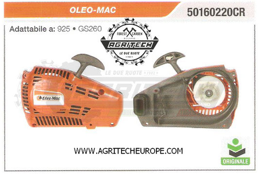 50160220CR CARTER AVVIAMENTO COMPLETI MOTOSEGA OLEO MAC 925 GS260 ORIGINALE