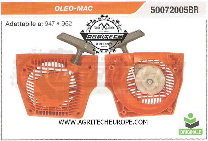 50072005BR CARTER AVVIAMENTO COMPLETI MOTOSEGA OLEO MAC 947 952 ORIGINALE