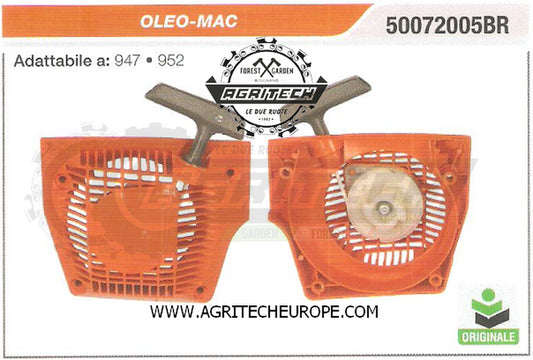 50072005BR CARTER AVVIAMENTO COMPLETI MOTOSEGA OLEO MAC 947 952 ORIGINALE
