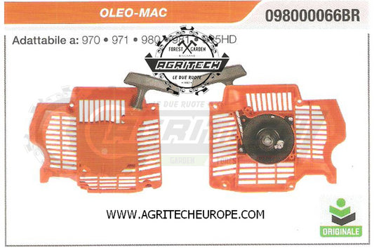098000066BR CARTER AVVIAMENTO COMPLETI MOTOSEGA OLEO MAC 981 985HD ORIGINALE