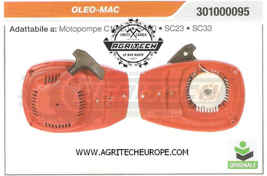 301000095 CARTER AVVIAMENTO COMPLETI MOTOPOMPE OLEO MAC C19/20 SA30 ORIGINALE
