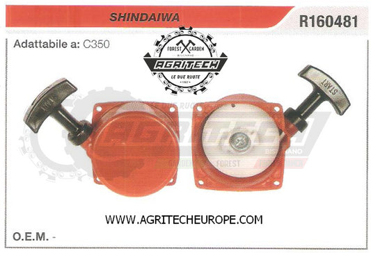 R160481 CARTER AVVIAMENTO COMPLETO AVVIATORE PER DECESPUGLIATORE SHINDAIWA C350