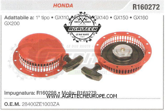 28400ZE1003ZA CARTER AVVIAMENTO COMPLETI AVVIATORE HONDA 1º TIPO GX160 GX200