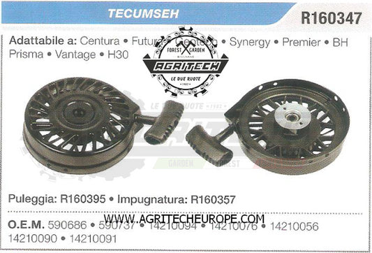 590737 CARTER AVVIAMENTO COMPLETI  MOTORE TECUMSEH GEOTECH FUTURA CENTURA