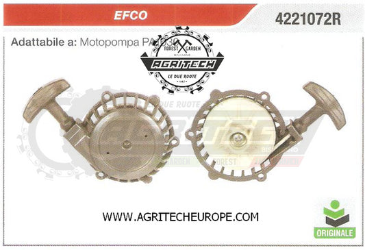 4221072R  CARTER AVVIAMENTO COMPLETI AVVIATORE MOTOPOMPA EFCO PA1030 ORIGINALE
