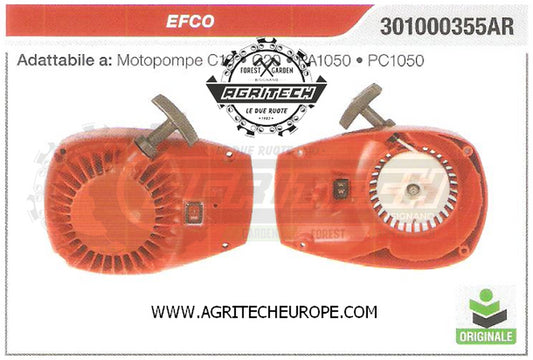 301000355AR CARTER AVVIAMENTO COMPLETI MOTOPOMPE EFCO C19 C20 PA1050 ORIGINALE