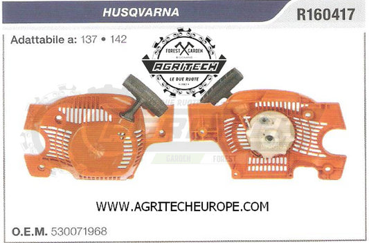 530071968 CARTER AVVIAMENTO COMPLETI AVVIATORE MOTOSEGA HUSQVARNA 137 142