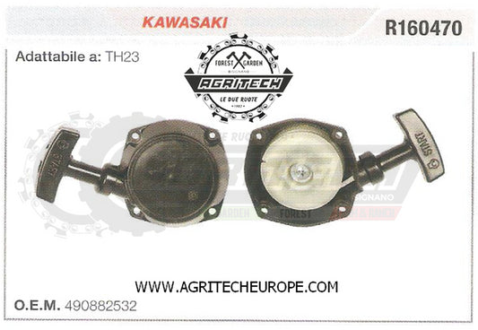 490882532 CARTER AVVIAMENTO COMPLETO AVVIATORE MOTORE KAWASAKI TH23
