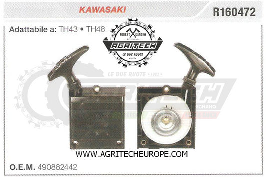 490882442 CARTER AVVIAMENTO COMPLETI DECESPUGLIATORE KAWASAKI TH48 TH43