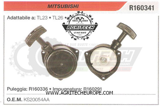 KS20054AA CARTER AVVIAMENTO COMPLETI AVVIATORE MITSUBISHI  TL23  1°TIPO
