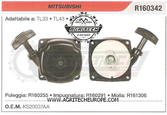 KS20037AA CARTER AVVIAMENTO COMPLETI AVVIATORE MITSUBISHI  TL33 TL43 TL52