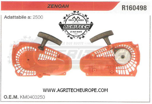 KM0403250 CARTER AVVIAMENTO COMPLETI AVVIATORE MOTOSEGA ZENOAH 2500