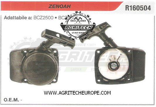 R160504 CARTER AVVIAMENTO COMPLETI AVVIATORE  ZENOAH BCZ2500 BCZ2600