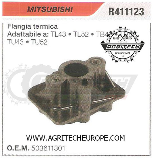 503611301 COLLETTORE FLANGIA TERMICA DECESPUGLIATORE MITSUBISHI TL43 TL52 TB52