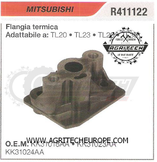 KK31018AA COLLETTORE FLANGIA TERMICA MITSUBISHI TL23 TL20 TL26 TL33