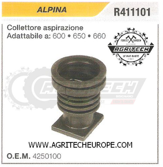 4250100 COLLETTORE FLANGIA TERMICA  MOTOSEGA ALPINA  600 650 660
