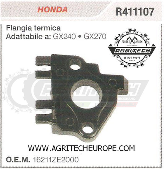 16211ZE2000 COLLETTORE FLANGIA TERMICA MOTORE HONDA GX240 GX270