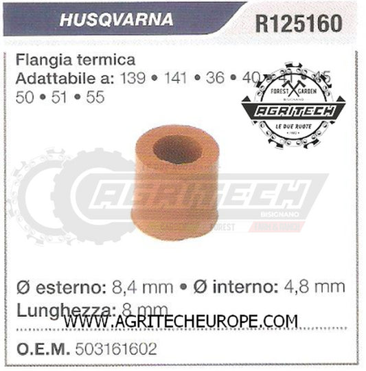 503161602 COLLETTORE FLANGIA TERMICA  MOTOSEGA HUSQVARNA 55