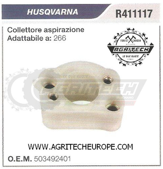 503492401 COLLETTORE FLANGIA TERMICA  MOTOSEGA HUSQVARNA  266