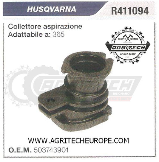 503743901 COLLETTORE FLANGIA TERMICA  MOTOSEGA HUSQVARNA  365