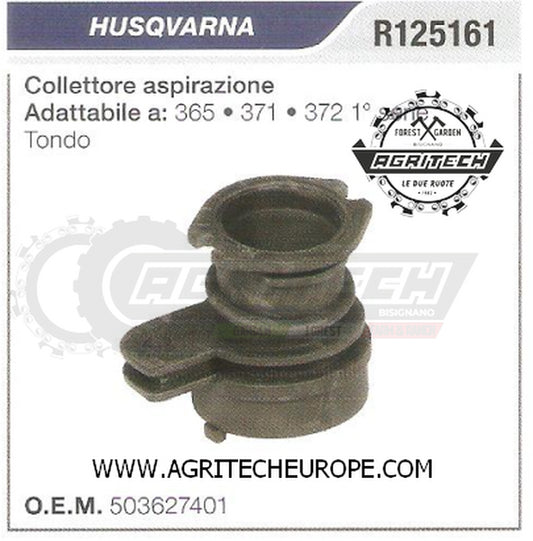 503627401 COLLETTORE FLANGIA TERMICA  MOTOSEGA HUSQVARNA  372 1° SERIE TONDO