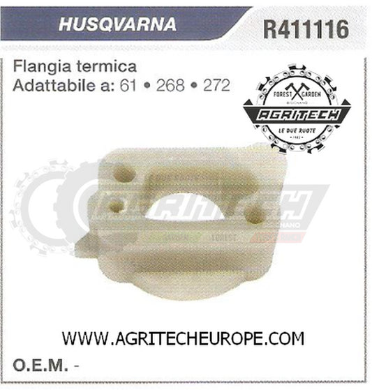 R411116 COLLETTORE FLANGIA TERMICA  MOTOSEGA HUSQVARNA  61 268 272