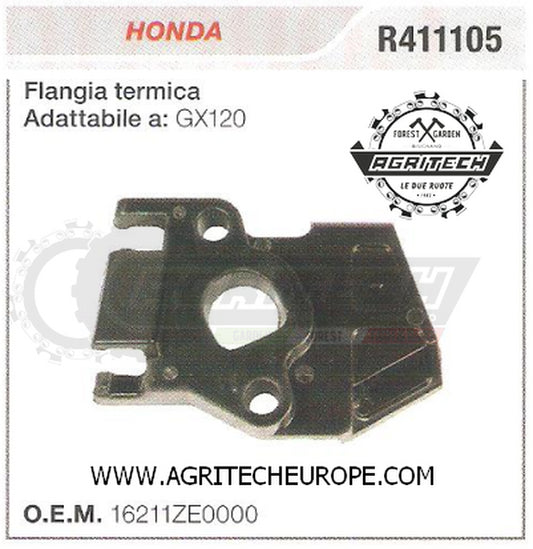 16211ZE0000 COLLETTORE FLANGIA TERMICA MOTORE HONDA GX120