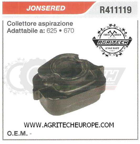 R411119 COLLETTORE FLANGIA TERMICA  MOTOSEGA JONSERED  625 670