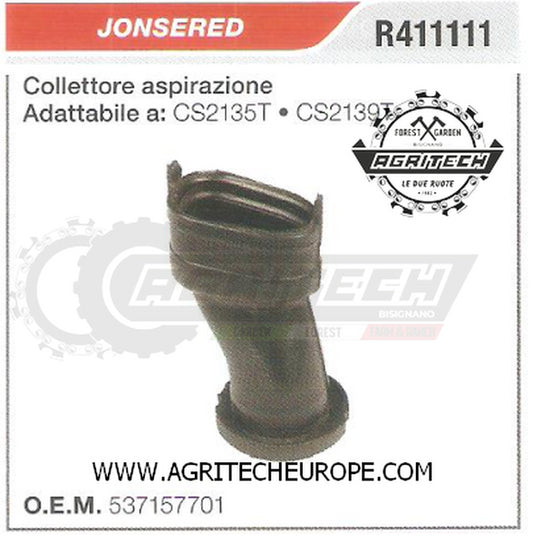 537157701 COLLETTORE FLANGIA TERMICA  MOTOSEGA JONSERED CS2135T CS2139T