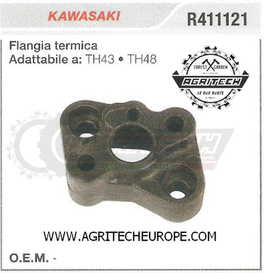 R411121 COLLETTORE FLANGIA TERMICA DECESPUGLIATORE KAWASAKI TH43 TH48