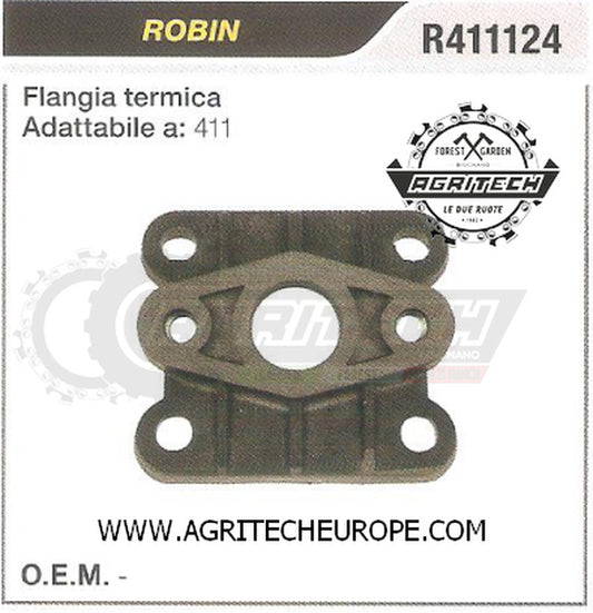 R411124 COLLETTORE FLANGIA TERMICA DECESPUGLIATORE ROBIN 411
