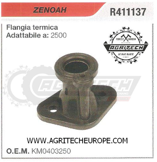 KM0403250 COLLETTORE FLANGIA TERMICA  MOTOSEGA ZENOAH 2500