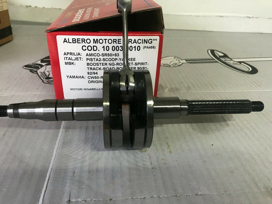 10 0030010(PA458) ALBERO MOTORE MINARELLI YAMAHA "RACING" CON CILINDRO VERTICALE