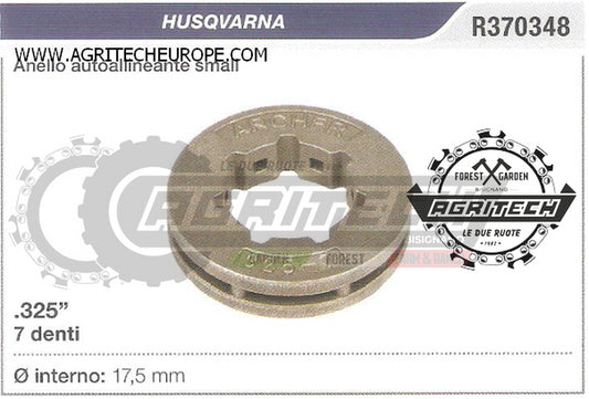 R370348 OREGON PIGNONE  MOTOSEGA HUSQVARNA ANELLO SMALL  .325" 7 DENTI