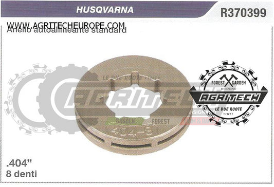 R370399 OREGON PIGNONE CAMPANA FRIZIONE MOTOSEGA HUSQVARNA ANELLO .404" 8 DENTI