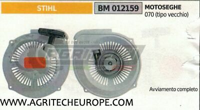CARTER AVVIAMENTO COMPLETO AVVIATORE MOTOSEGA STIHL 070 VECCHIO TIPO