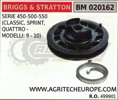 499901 PULEGGIA AVVIAMENTO MOTORE BRIGGS & STRATTON SERIE 450 500 550 QUATTRO