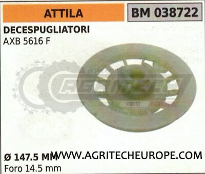 PULEGGIA AVVIAMENTO MESSA IN MOTO DECESPUGLIATORE ATTILA AXB 5616 F Ø147.5