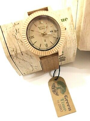 OROLOGIO UOMO GREEN TIME VEGAN WOOD ZW010E Al quarzo Analogico Legno SOSTENIBILE