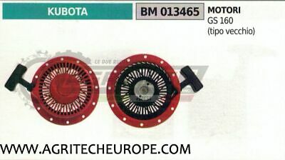 CARTER AVVIAMENTO AVVIATORE COMPLETO MOTORE KUBOTA GS160 Tipo Vecchio
