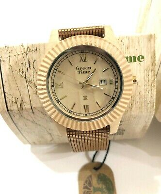 OROLOGIO UOMO GREEN TIME VEGAN WOOD ZW010E Al quarzo Analogico Legno SOSTENIBILE